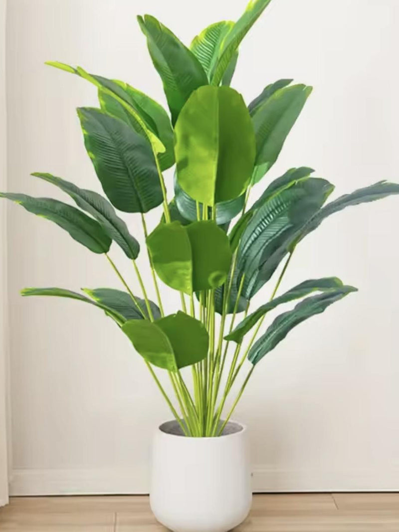 Real Touch Monstera Artificial Plants Ð Tropical Palm Leaf Decor, Fake Banana Plant, Modern Home & Office Greenery, Boho Decor faux plants