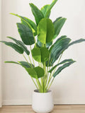 Real Touch Monstera Artificial Plants Ð Tropical Palm Leaf Decor, Fake Banana Plant, Modern Home & Office Greenery, Boho Decor faux plants