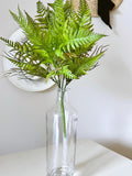 Faux Fern Stems Bouquet & Wreath Filler Artificial Greenery, bouquet of 5 stems, 40 cm / 16 inches faux plants