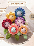 Everbloom Crochet Flowers: 3 in 1 Pattern | Daffodil, Rose, Gerbera Amigurumi Flowers tutorial (English PDF) birthday flower