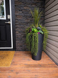 Artificial Purple Succulent Drop-in Planter, Modern Faux Urn Filler, Planters for Porch,  Summer Potted Faux Succulent Arrangement faux plants