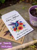 Bulk In Loving Memory Flower Seed Packets, Personalized Funeral Seed Envelopes with Pots and Wildflower seeds, Forever In Our Heart,Memorial seeds bulk