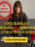 Love Blockage Reading + Personal Attraction Mantra (Same Hour Delivery) Love Romance Flower
