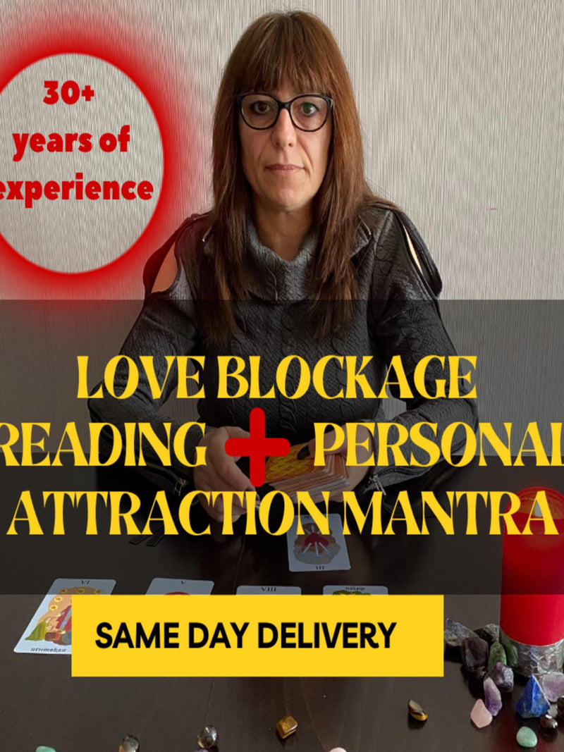 Love Blockage Reading, Personal Attraction Mantra, Psychic Insight (Same Day Delivery) Love Romance Flower