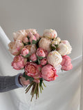 Fake Peony Bundle Real Touch Faux Peony, Faux Flowers For DIY bouquets, Wedding Decor, mothers day gift, Peony bouquests FLOWER DELIVERY