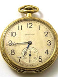 Vintage Hamilton Pocket Watch, 1920's, Vintage Watches silk flower