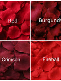 Red Silk Rose Petals, 300 petals silk flower