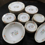 50 Pieces of Vintage Heinrich & Co. Songbird-Beautiful Bird with Multi Colored Flowers- 50 Piece Set- Free Delivery in SoCal !