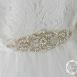 Rhinestone sash, wedding sash, bridal belt, bridal sash, crystal rhinestone peral sash sash, flower girls sash, white wedding sash,