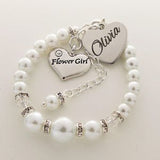 Flower Girl Bracelet Flower girl gift Bracelet for Flower girl gift for flower personalized flower girl bracelet flowergirl jewelry bracelet