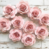 Pink Paper Flowers, Loose Flowers, Rolled Paper Flowers, Pink Party Decorations, Wedding Table Decor, Bridal Shower Party, Summer Wedding
