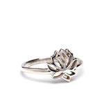 Sterling Silver 925 Lotus Ring Flower Boho Ring Simple Ring Dainty Yogi Gift Minimal Ring Gift Boxed , Free UK Delivery LT1