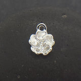 sterling silver tiny flower charm
