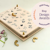 Flower Press, wooden flower press for adults and kids, portable plant press, Herbarium, Leaf Press, Gift for Gardener
