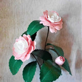 Easy Camelia Branch - Paper Flower - Templates - Digital Delivery - Video Tutorial - SVG - PDF -DIY - Cricut - Silhouette - Brother