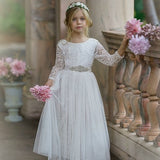 Off White Tulle Flower Girl Dress, White Lace Flower Girl Dress, Boho Flower Girl Dresses, Rustic Flower Girl Dresses, Toddler Tutu Dress 3