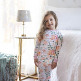 Girl  Pajama Set 2 - 8 years / Big Sister Pajamas /By Baby Be Mine Maternity / Ready To Ship / Baby Shower Gift / Kids PJ / Floral Mila