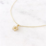 Daisy Necklace - Flower Pendant, Gold Daisy Pendant, Pretty Necklace, CZ Necklace, sparkly necklace, daisy jewelry, gifts for gf |GPN00015