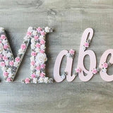 Flower name, name sign, wall name, flower letter, flower nursery name, nursery name sign, flower letter name, flower wall