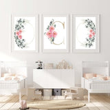 Shabby Chic Wall Art, Shabby Chic Wall Art, Boho Floral Nursery Wall Art Print, Digital Delivery