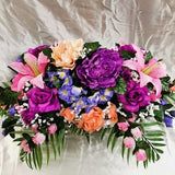 Mixed Flower Cemetery Saddle