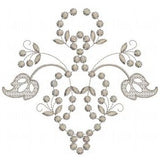 Flowers Embroidery Motif - 21 - Embroidery Inspirations - by Sue Box in 2 sizes