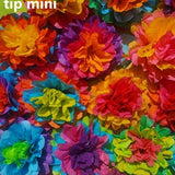 30 mini tissue papers flowers Fiesta flowers, tissue paper flowers , mexican flowers, Mexican Christmas bow, flowers sugar skull flowers