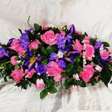 Tiger Lily Pink Purple Rose Cemetery Saddle