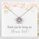 Flower Girl Jewelry | Flower Girl Gift | Flower Girl Proposal | Flower Girl Thank you Gift | Wedding | Flower Girl Necklace | Flower Jewelry