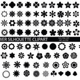 flower silhouette svg bundle - flower buds silhouette svg - flower clipart - flowr vector - flower cut file - flower svg files - flower png