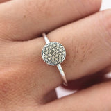 Flower Of Life ring,solid 925 sterling silver Sacred Geometry Ring,Seed of Life Ring,Mandala ring,statement ring,circle jewelry