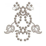 Flowers A - Cutwork Embroidery Motif by Sue Box in 2 sizes