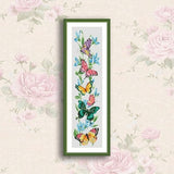 Butterflies and flowers Cross Stitch Pattern Flowers Embroidery pattern Insect Needlepoint chart Nature cross stitch Hand Modern Wall Decor