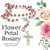 Rosary Made Using Your Dried Flowers, Funeral Flowers, Wedding Flowers, Baby's Birth or Special Occasion Dried Flowers