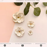 Mini Paper Flower SVG - Paper Flower SVG for Cricut - Makes 1-3" Flowers, *Includes: YouTube Tutorial* - Jaymie Flower