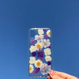 Handmade real dried pressed flowers iPhone case, iPhone X/XS, XR, XS Max