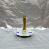 Candle Holder Vintage porcelain candlestick White Porcelain Holder Candlestick Holders Flower Candle Holder BLUE Flower NEW LISTING