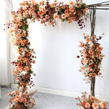 New European Style Retro Flower Arrangement Flower Art Wedding Arch Decor Flower Door Setting Props Artificial Silk Flower