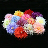 2/100Pcs 13cm Large Artificial Silk Chrysanthemum Flower Head in bulk Fake Flower For Corsage Headband Bouquet Making Wedding Party Decor