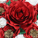 Extra Large Rose Template Paper Flower PDF SVG DXF Png Silhouette Studio for Cricut Maker Silhouette Cameo Digital Files Pearl Paper Flowers