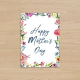 Mother's Day Flowers Card | Happy mothers Day | Mum Gift, Nan, Grandma | Free Delivery