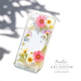 Pressed Flower Phone Case for iPhone X 11 12 13 mini 14 15 pro max case, Samsung Galaxy S20 S21 S22 S23 fe case, Google Pixel 6 7 8 pro case