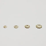 14k Gold Filled Bead Caps, Flower Bead Cap, 3mm, 4mm, 5mm, 6mm, USA, Bulk Savings Available!!!