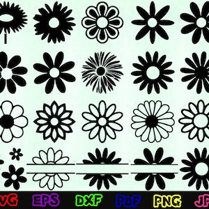 Daisy Svg - Flower Svg - Plant Svg - Daisy Silhouette - Daisy Cut Files - Daisy Svg Bundle - Daisy Clipart - Daisy Design Svg - Daisy Vector