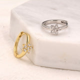 Tiny CZ Flower Huggie Hoops, CZ Hoop Earrings, Crystal Flower Huggie Earrings