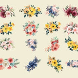 16x Floral ornaments SVG | Watercolor flowers | Flower png | Floral print | Wedding flower | Watercolor floral bouquets | Floral clipart