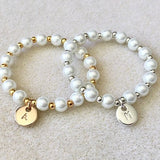 Pearl flower girl bracelet personalized flower girl gift ideas flower girl jewelry silver flower girl bracelet gold flower girl bracelet