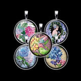 Hydrangea Digital Collage Sheet, Hortensia Collage, Floral Bottle Cap Collage - DCC159 - 18mm,20mm,25mm & 30mm Circles-Instant Download