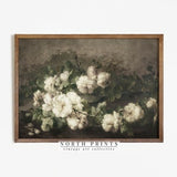 Flower Painting | Vintage Print Botanical Oil Painting | Antique French PRINTABLE Digital Wall Art #172