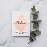 Personalised 13th Birthday Card | A6 or Square Card | Happy Birthday | Card for Him | Happy Birthday card | thirteen birthday Card